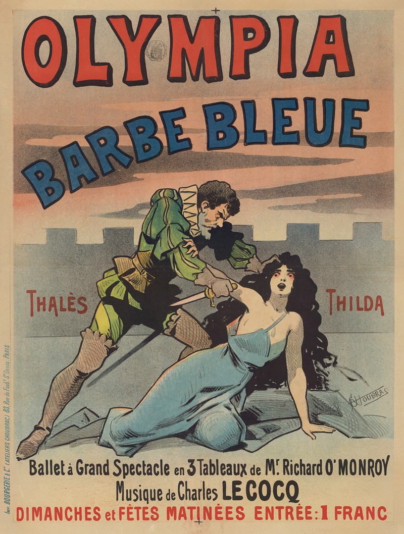 Alfred Choubrac - Olympia. Barbe bleue