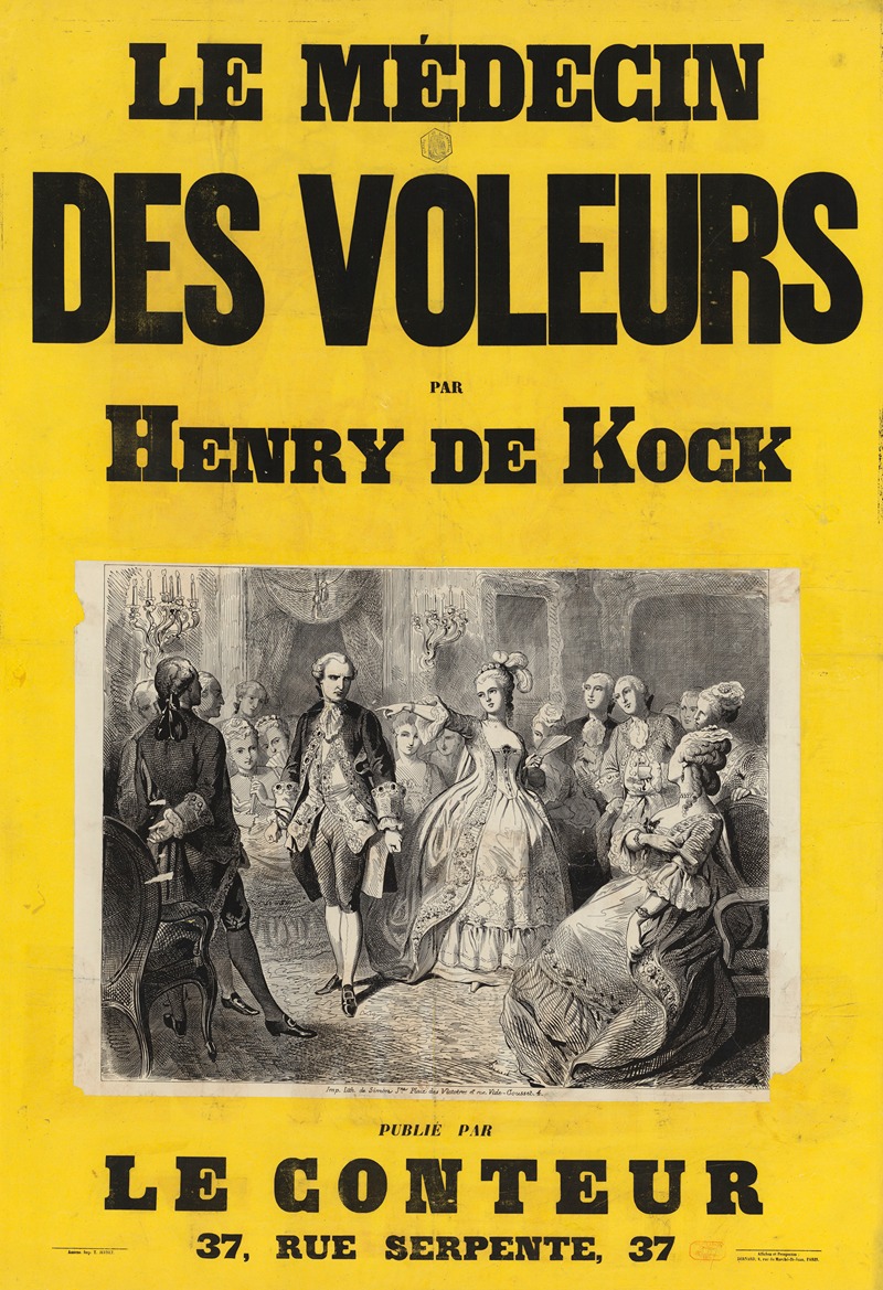 Auguste Belin - Le Médecin des voleurs par Henry de Kock