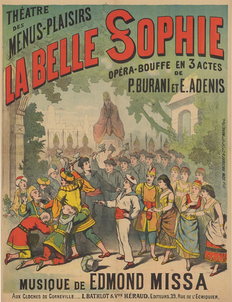 Edward Ancourt - Théâtre des Menus-Plaisirs. La Belle Sophie