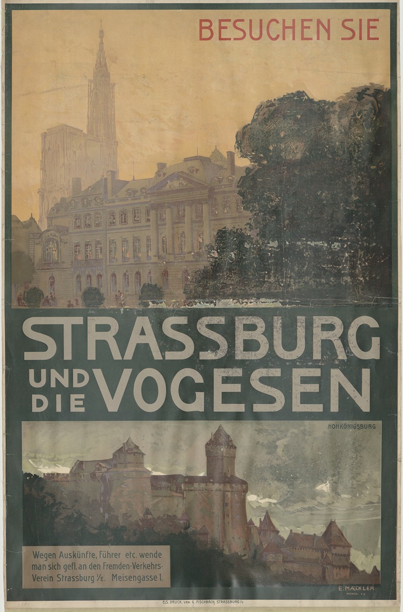 Eugène Maeckler - Besuchen Sie Strassburg in den Vogesen