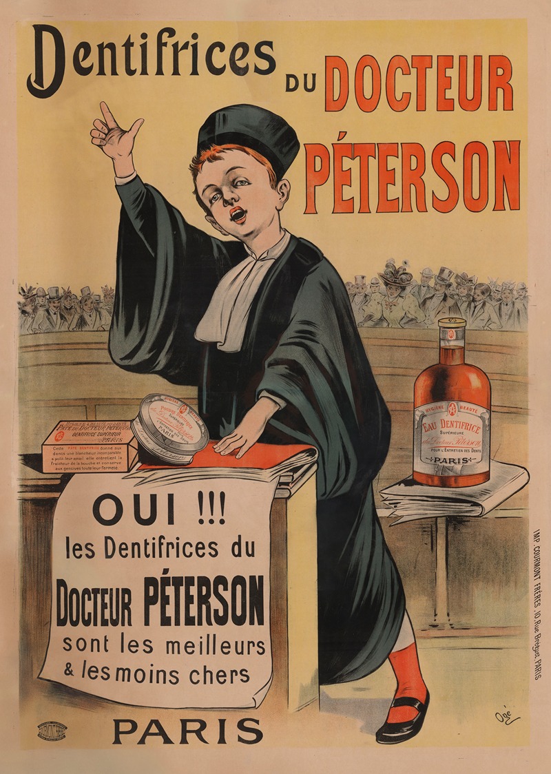 Eugène Ogé - Dentifrices du Docteur Péterson