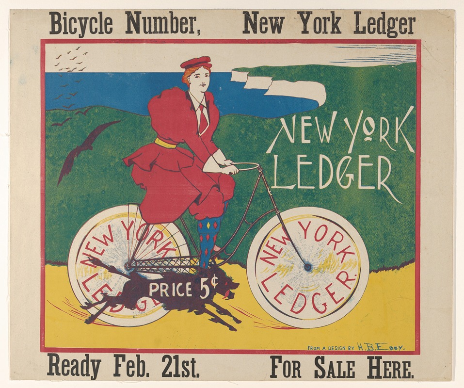 Henry Brevoort Eddy - New York Ledger; Bicycle Number