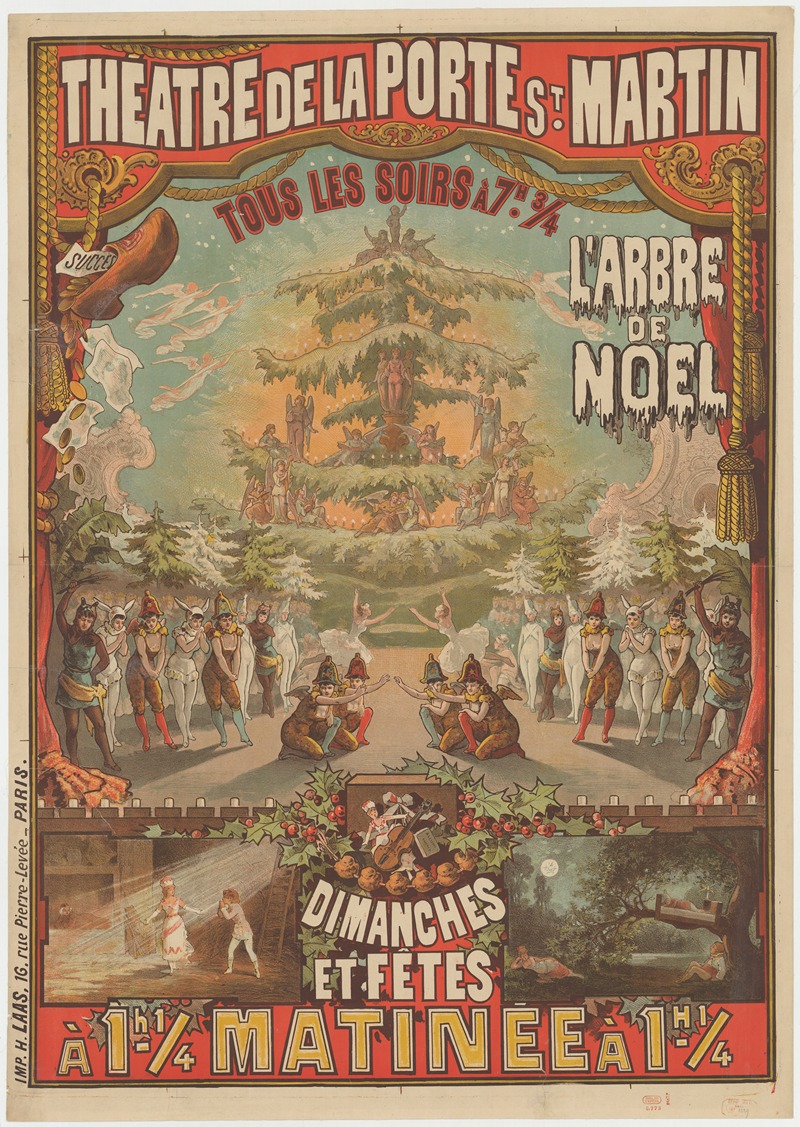 Imp. H. Laas - Théâtre de la Porte St Martin… L’arbre de Noël