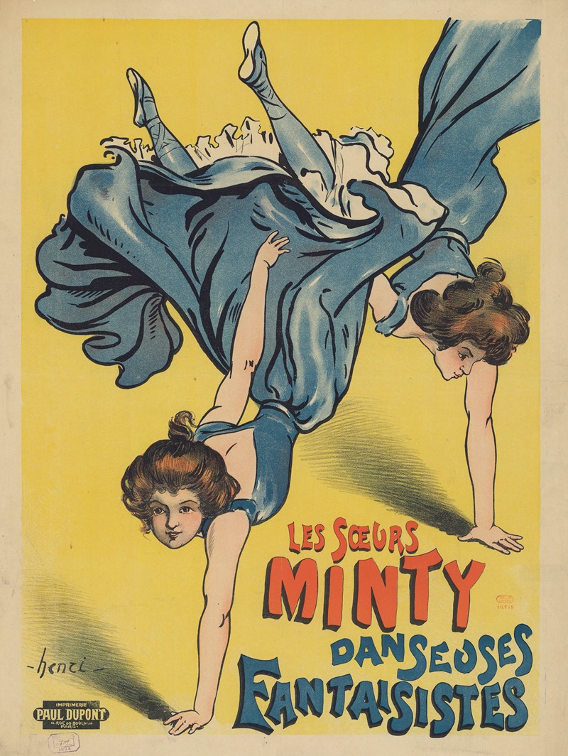 Imp. P. Dupont - Les soeurs Minty, danseuses fantaisistes