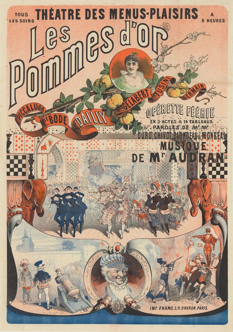 Léon Choubrac - Théâtre des Menus-Plaisirs… Les Pommes d’or