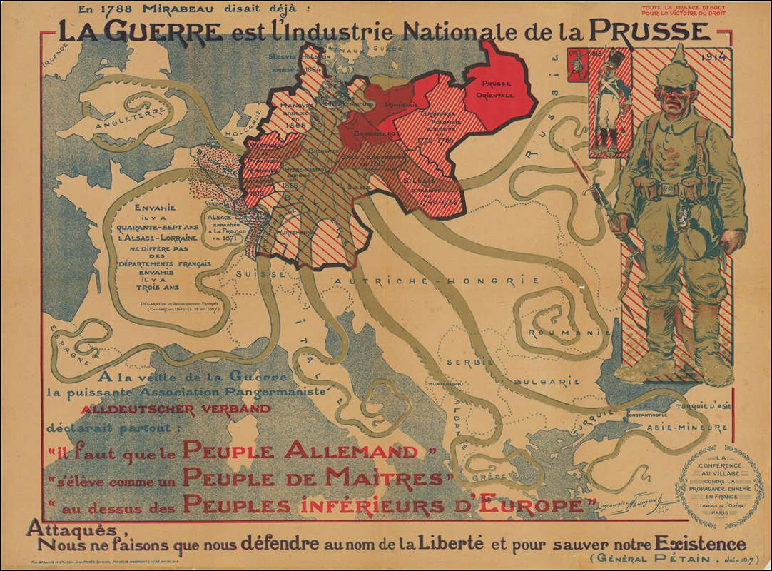 Maurice Louis Henri Neumont - La Guerre est l’industrie Nationale de la Prusse