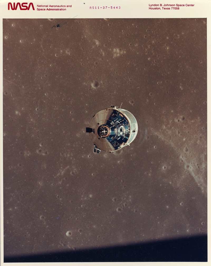 NASA - Apollo 11 Command and Service Modules Photographed from the Lunar Module in Orbit