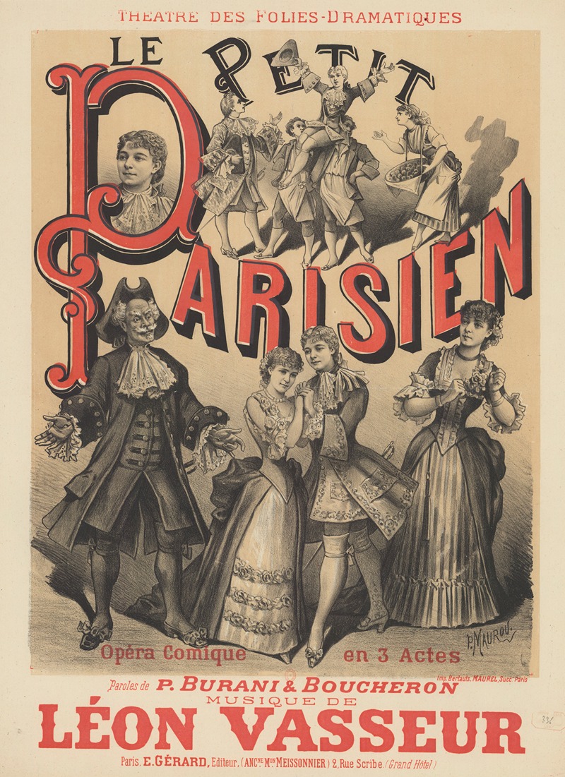 Paul Maurou - Théâtre des Folies-Dramatiques. Le Petit parisien