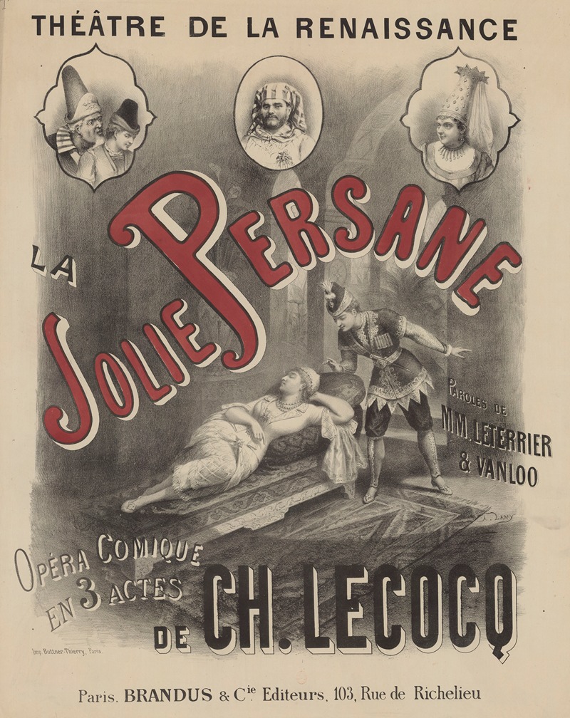 Pierre-Auguste Lamy - Théâtre de la Renaissance. La jolie persane