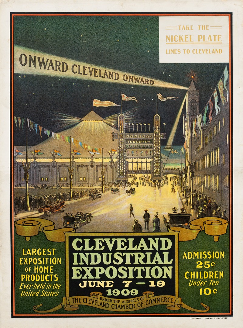 The Otis Lithograph Co. - Onward Cleveland Onward