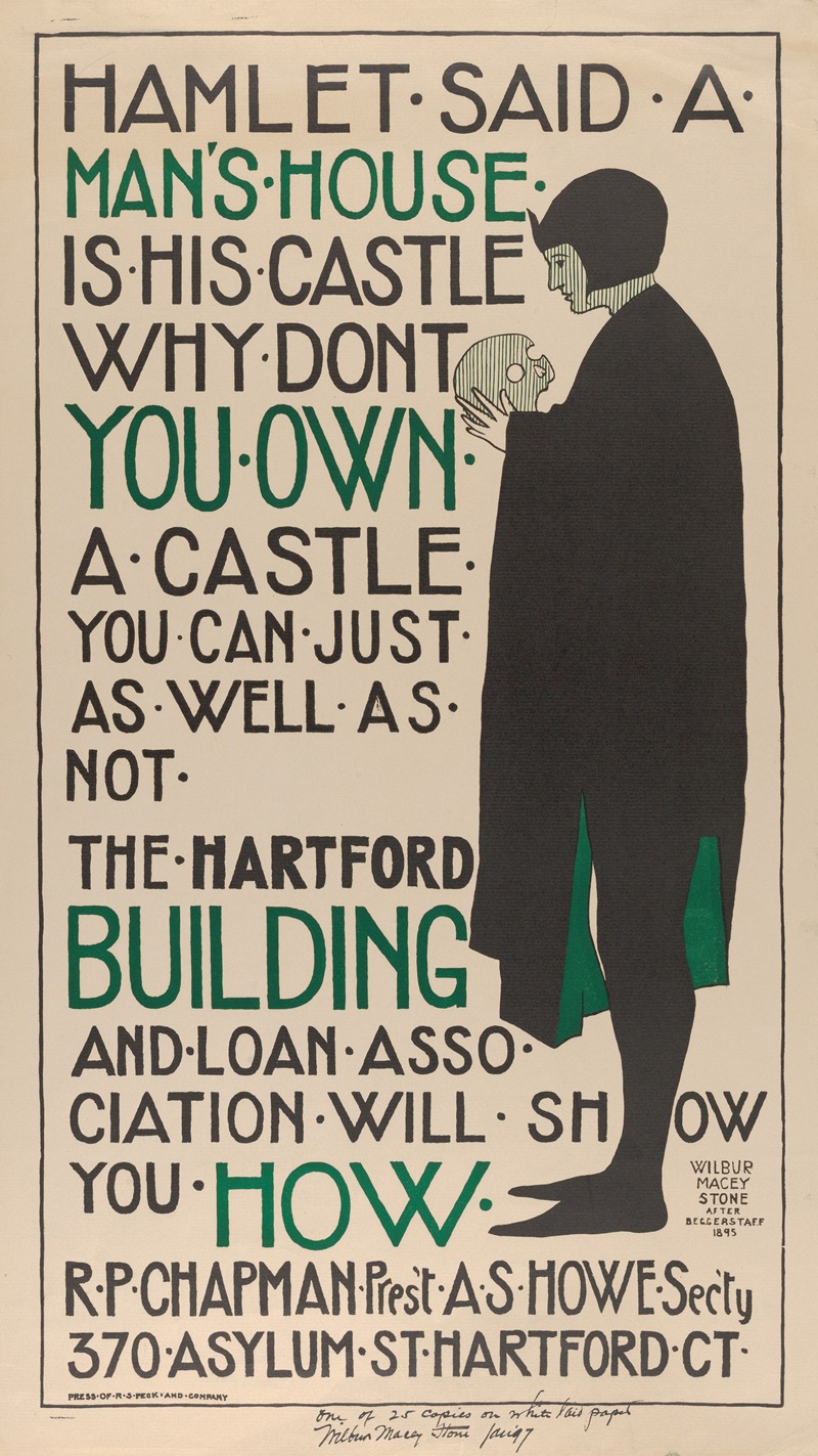 Wilbur Macey Stone - Hartford Building and Loan Association- Hamlet