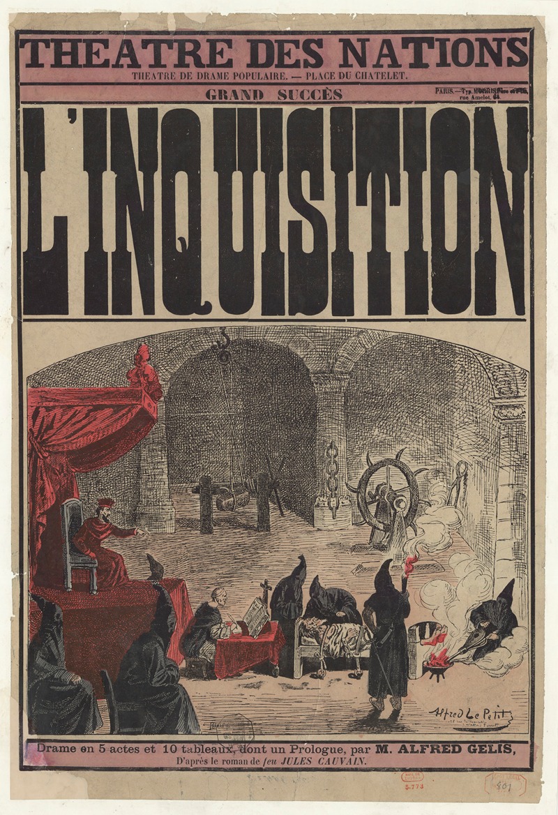 Zut (Alfred Le Petit) - Théatre des Nations… Place du Chatelet… L’inquisition