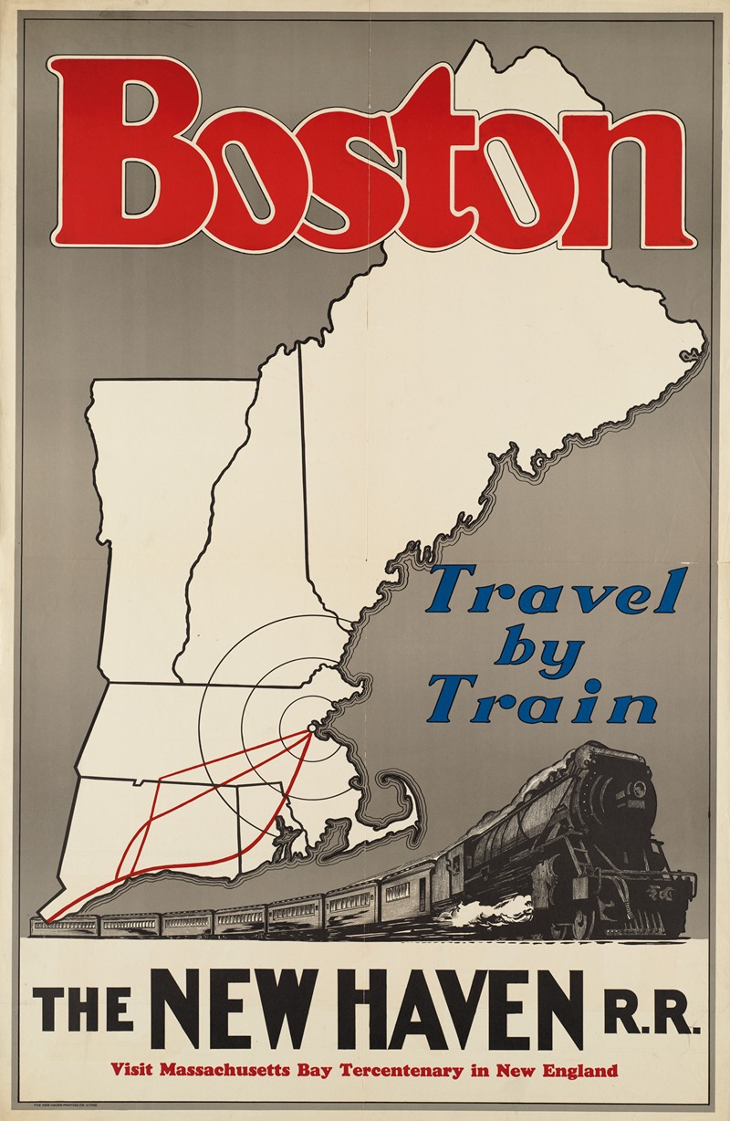 Anonymous - Boston. Travel by train