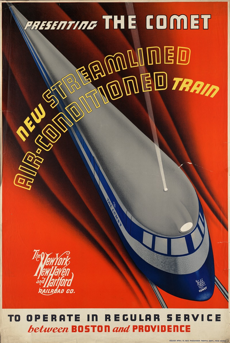 Anonymous - Presenting the comet. New streamlined air-conditioned train