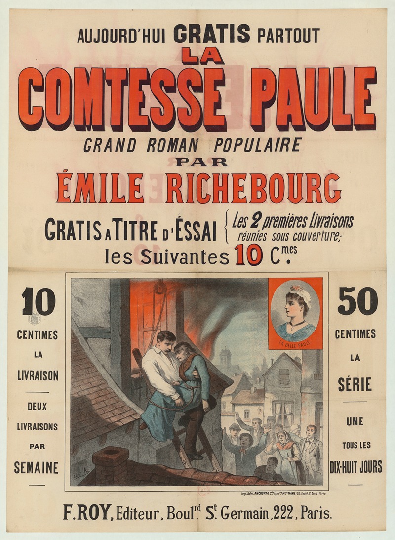 Edward Ancourt - La Comtesse Paule, grand roman populaire par Emile Richebourg