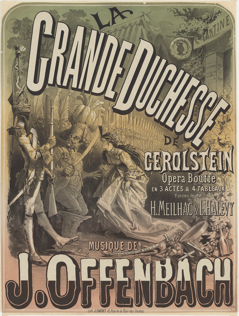 Jules Chéret - La Grande duchesse de Gerolstein, opéra bouffe, musique de J. Offenbach