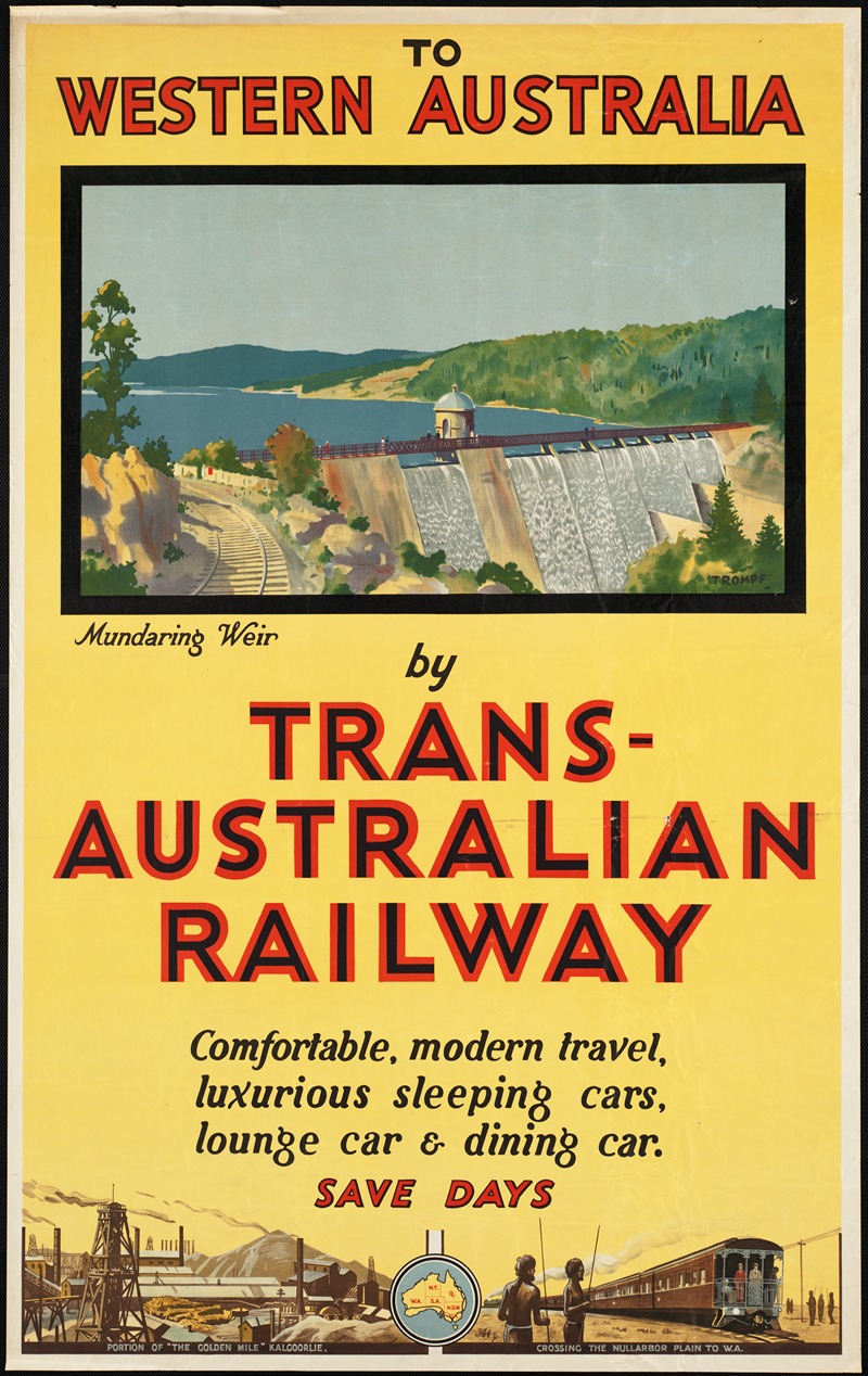 Percy Trompf - To Western Australia by Trans-Australian Railway