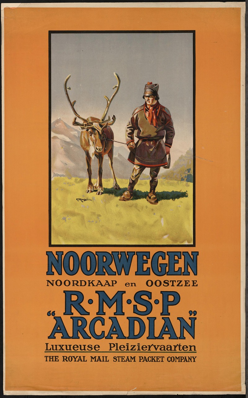 Willy Russel - Noorwegen R.M.S.P ‘Arcadian’; Noordkaap en Oostzee ; luxueuse pleiziervaarten