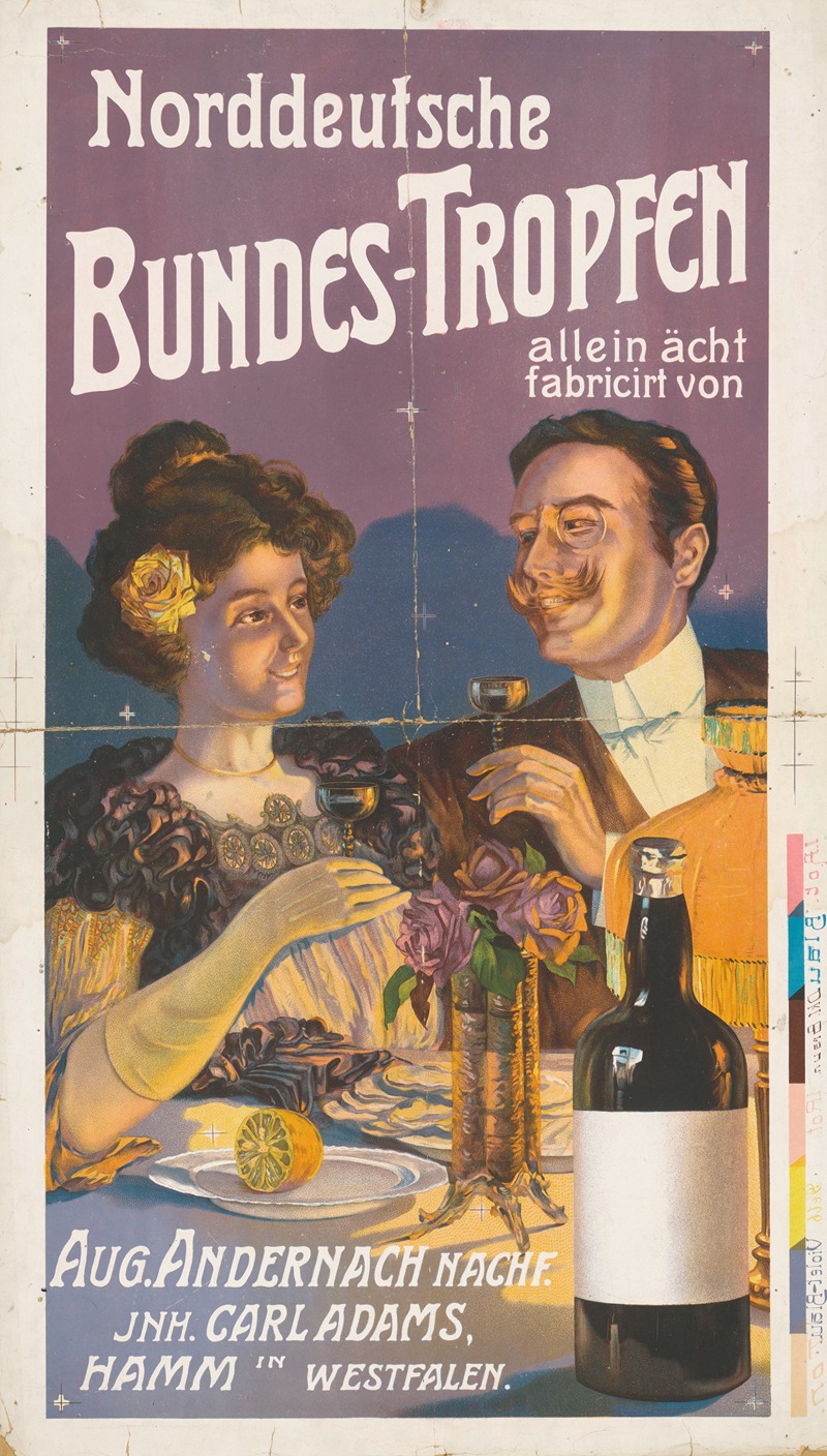 Anonymous - Norddeutsche Bundestropfen. Andernach Nachfolger, Carl Adams, Hamm, Westfalen
