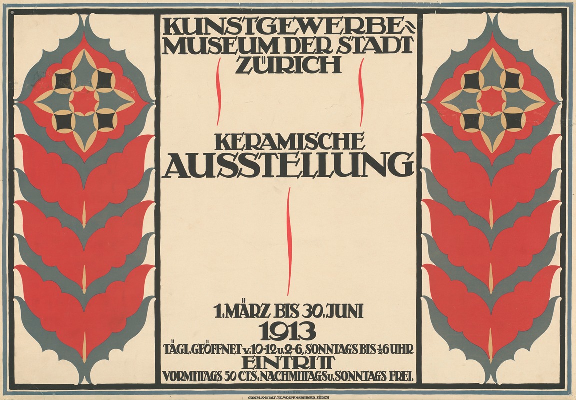 C. Ballmer - Kunstgewerbemuseum Zürich. Keramische Ausstellung 1913