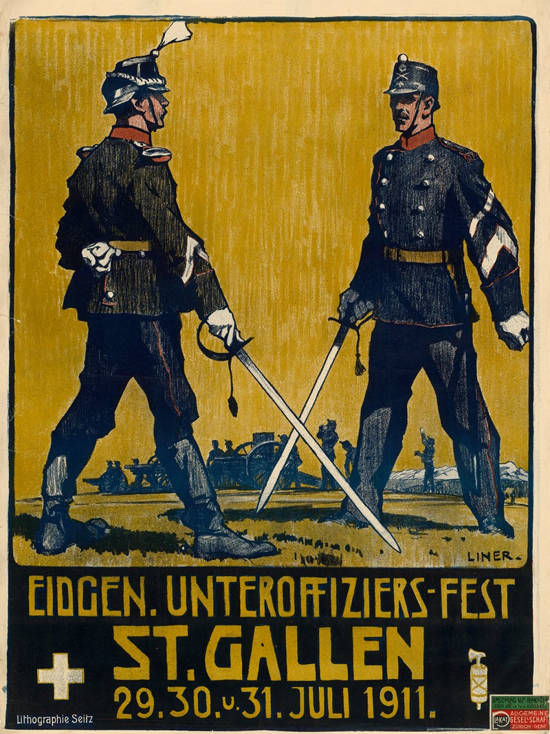 Carl August Liner - Eidgn. Unteroffiziers-Fest St. Gallen 1911