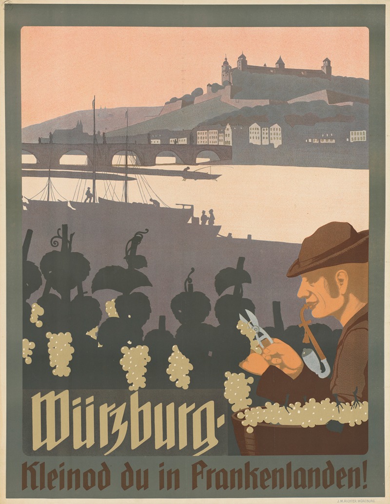 J.M. Richter - Würzburg, Kleinod du in Frankenlanden