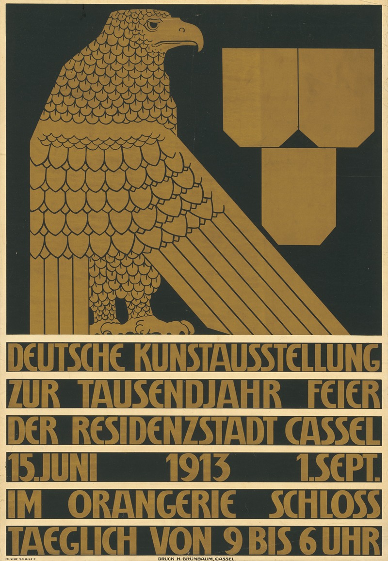 Minnie Schulz - Deutsche Kunstausstellung zur Tausendjahrfeier der Residenzstadt