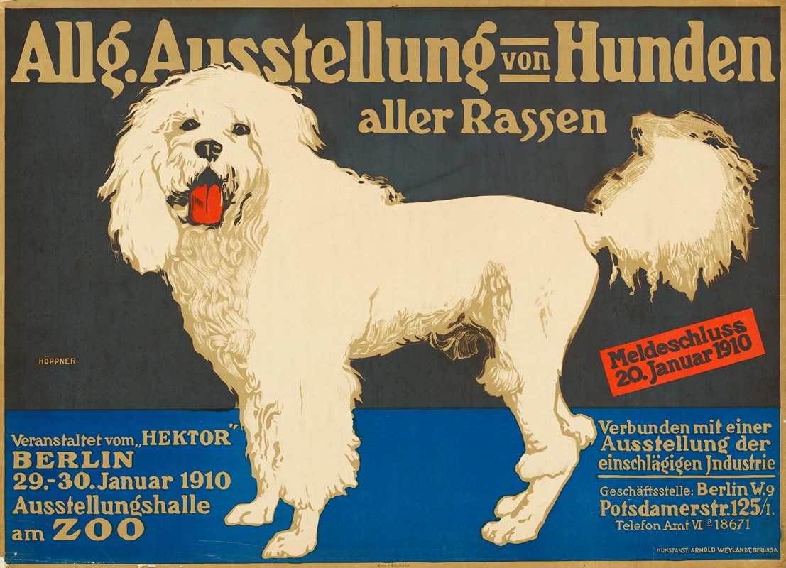 Oskar Höppner - Allgemeine Ausstellung von Hunden aller Rassen