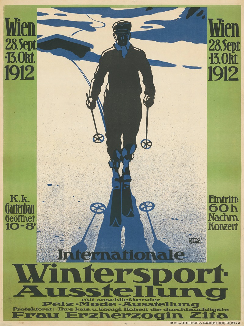 Otto Barth - Internationale Wintersport Ausstellung Wien 1912