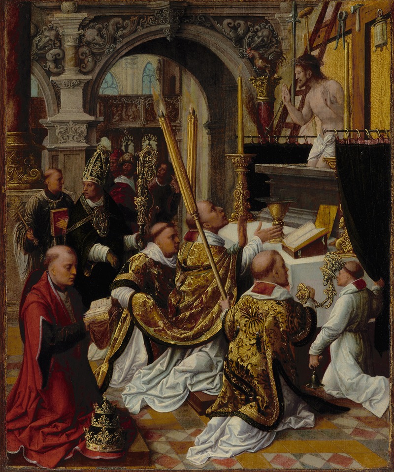 Adriaen Isenbrant - The Mass of Saint Gregory the Great