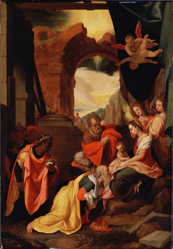 After Frederico Zuccaro - The Adoration of the Magi