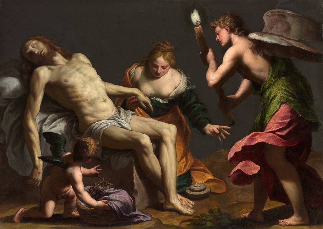 Alessandro Turchi - Lamentation over the body of Christ