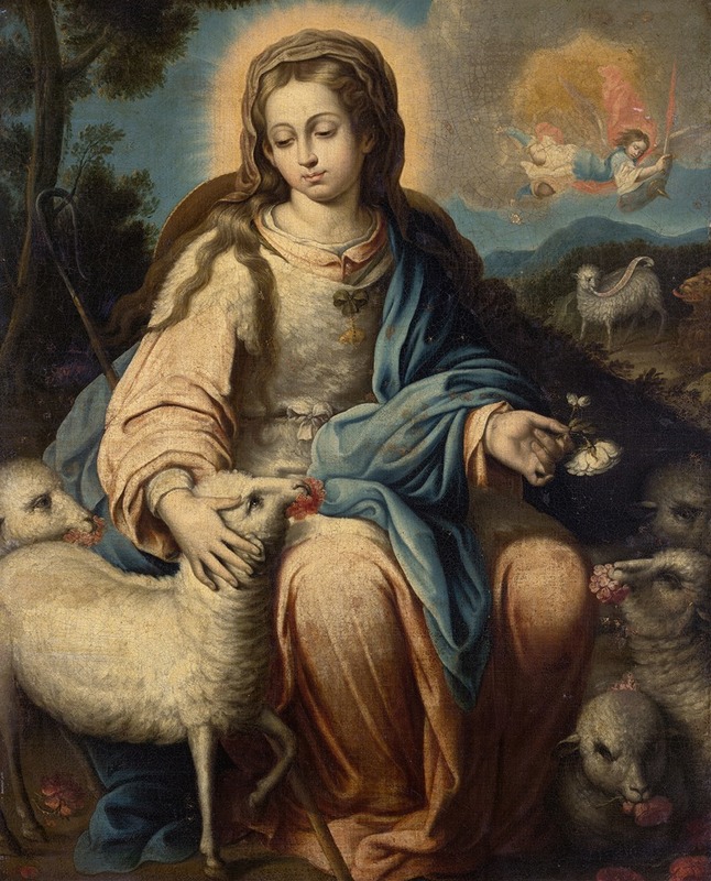 Alonso Miguel De Tovar - The Virgin as a Shepherdess