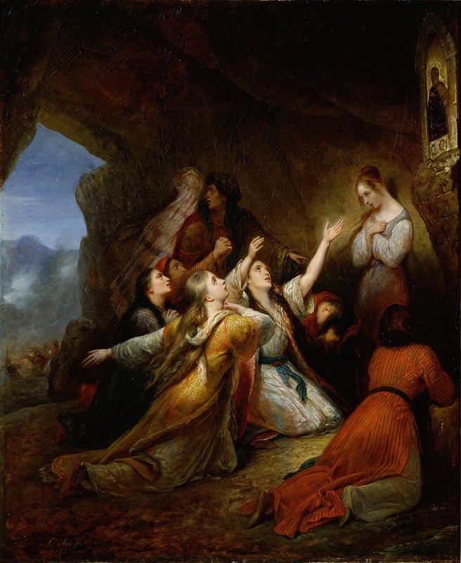 Ary Scheffer - Greek Women Imploring at the Virgin of Assistance