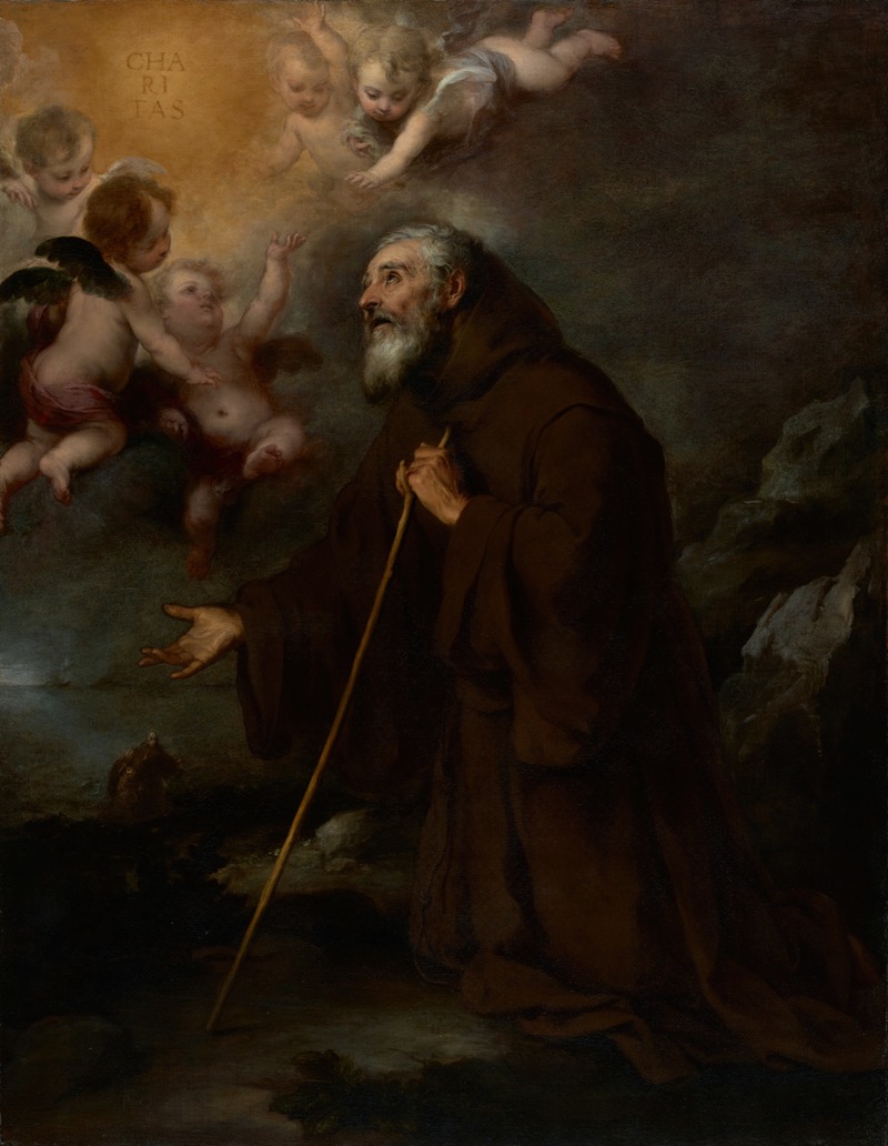 Bartolomé Estebán Murillo - The Vision of Saint Francis of Paola