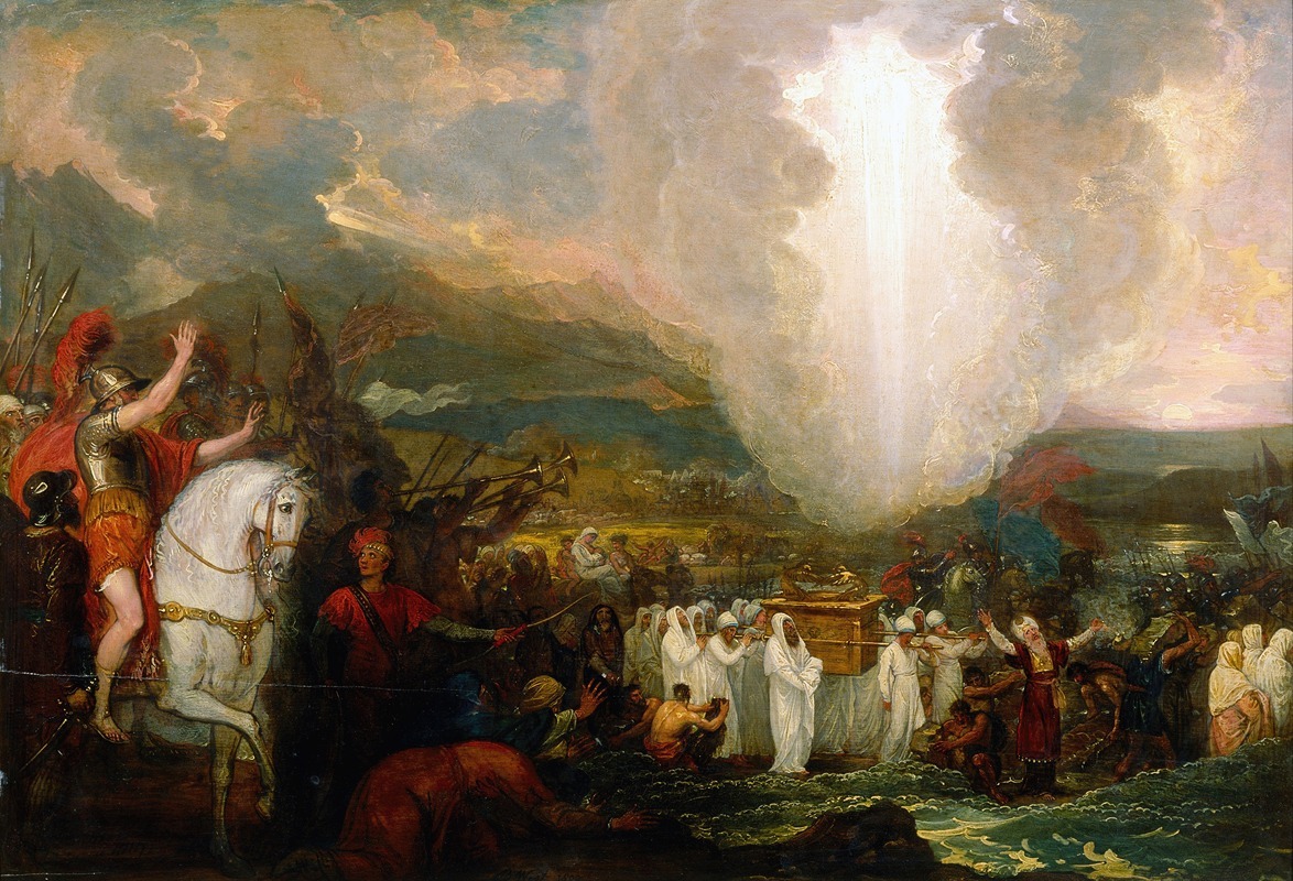 Benjamin West - Joshua passing the River Jordan with the Ark of the Covenant