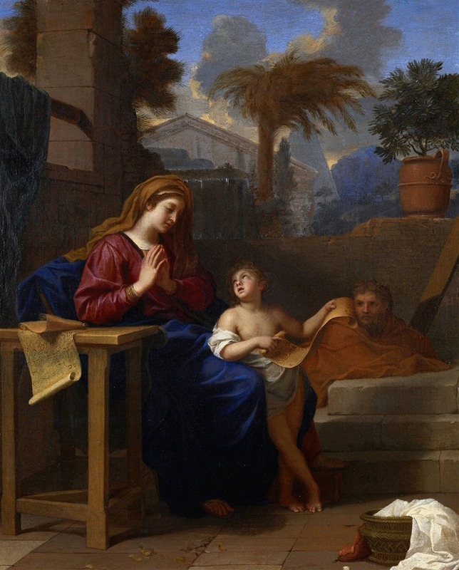 Charles Le Brun - The Holy Family in Egypt