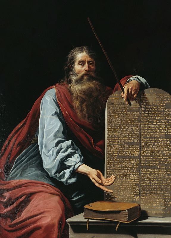 Claude Vignon - Moses with the Tablets of the Law