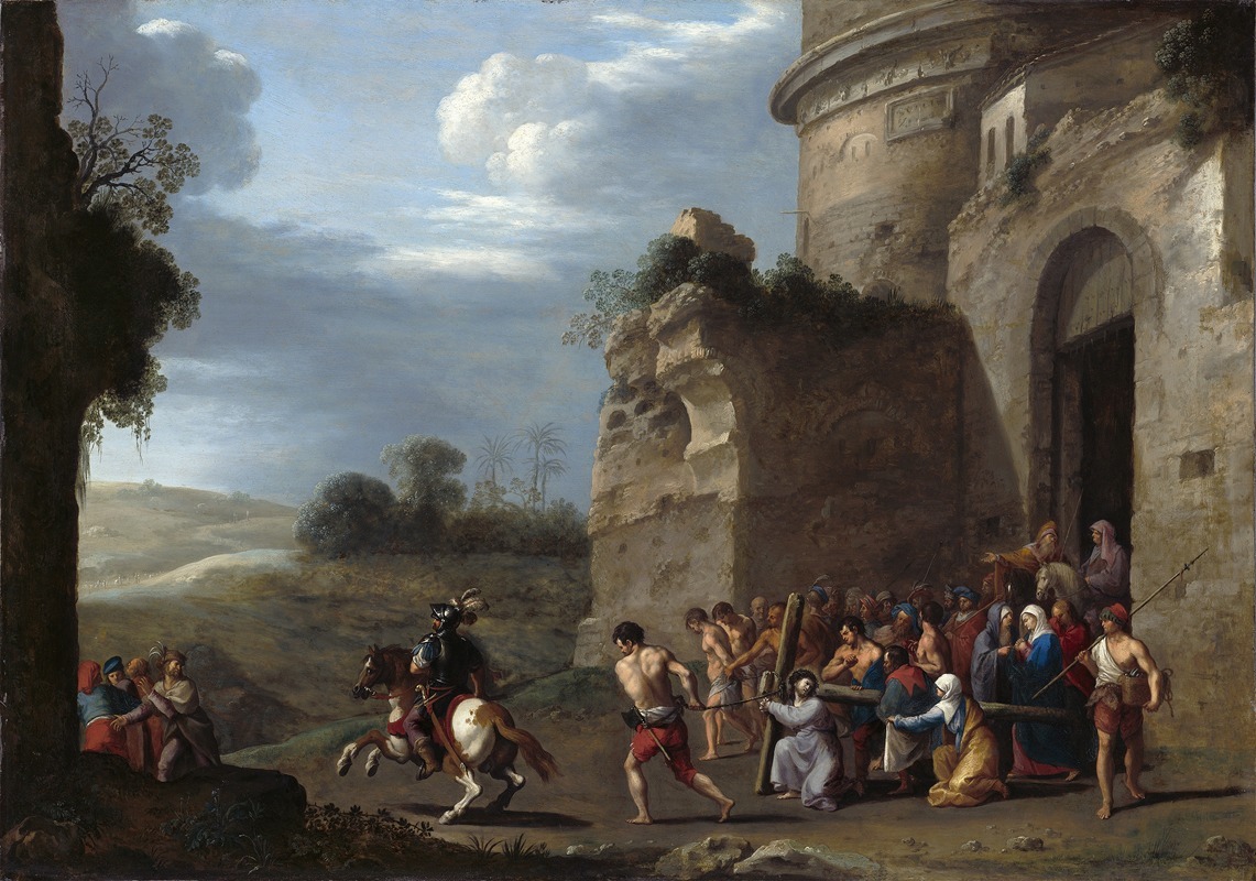 Cornelis Van Poelenburch - Christ Carrying the Cross