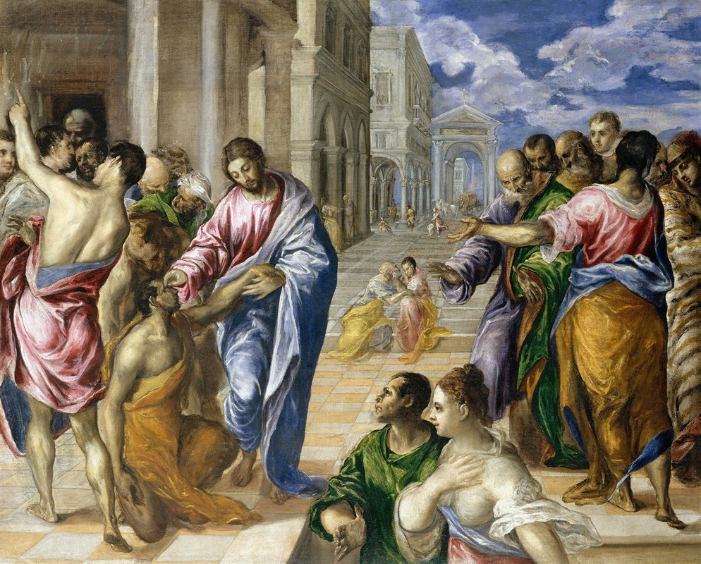 El Greco (Domenikos Theotokopoulos) - Christ Healing the Blind