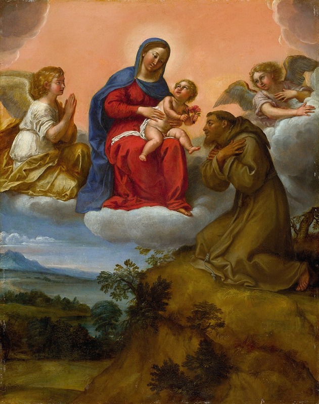 Francesco Albani - Virgin and Child Adored by Saint Francis