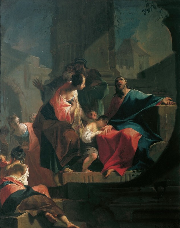 Franz Anton Palko - Christ blesses the children