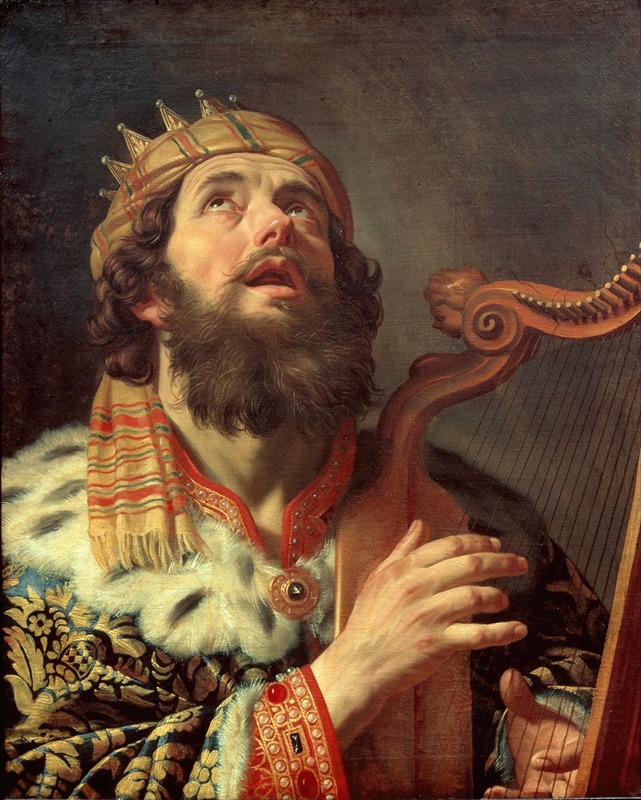Gerard van Honthorst - King David Playing the Harp