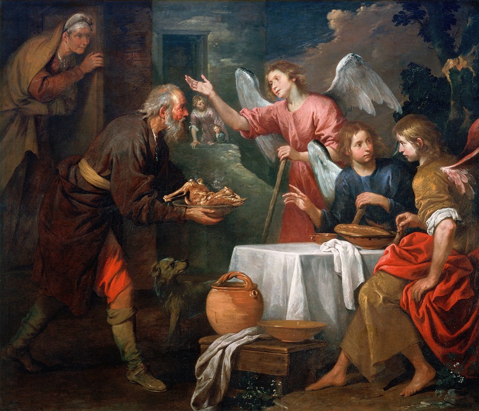 Giovanni Andrea de' Ferrari - Abraham and the Three Angels