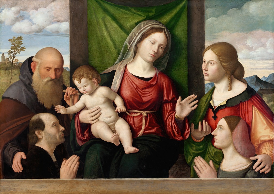 Giovanni Battista Cima da Conegliano - Virgin and Child with Saints and Donors