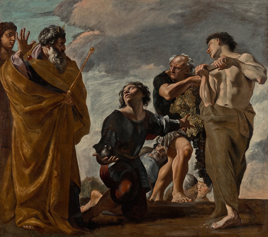 Giovanni Lanfranco - Moses and the Messengers from Canaan