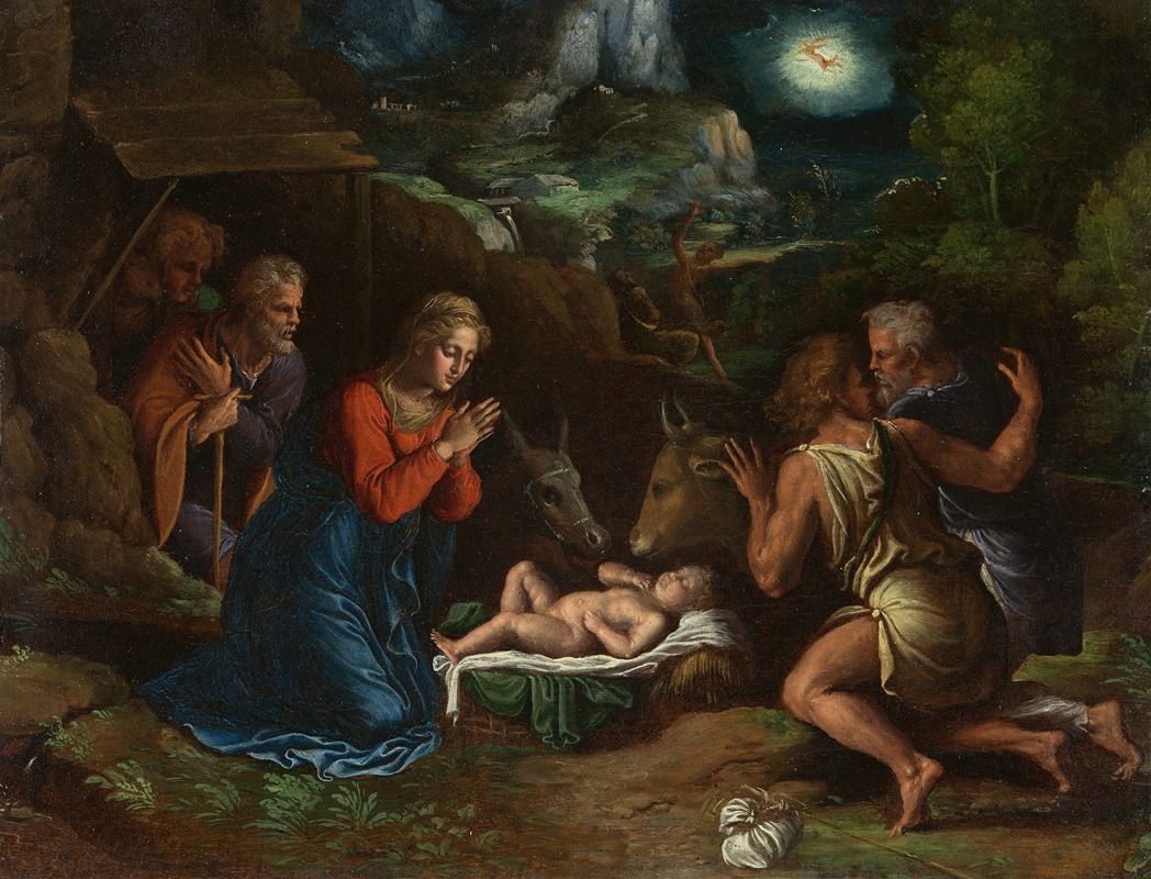 Girolamo Da Carpi - The Adoration of the Shepherds