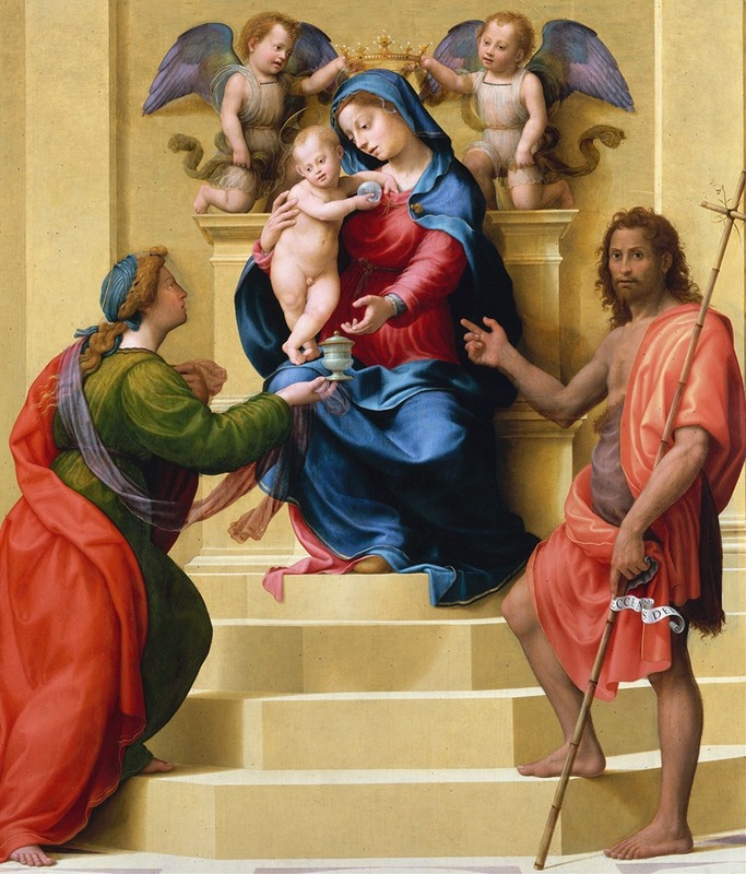Giuliano Bugiardini - Madonna and Child Enthroned with Saints Mary Magdalen and John the Baptist