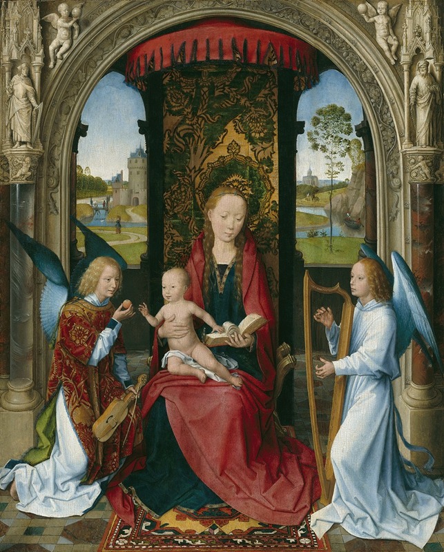 Hans Memling - Madonna and Child with Angels
