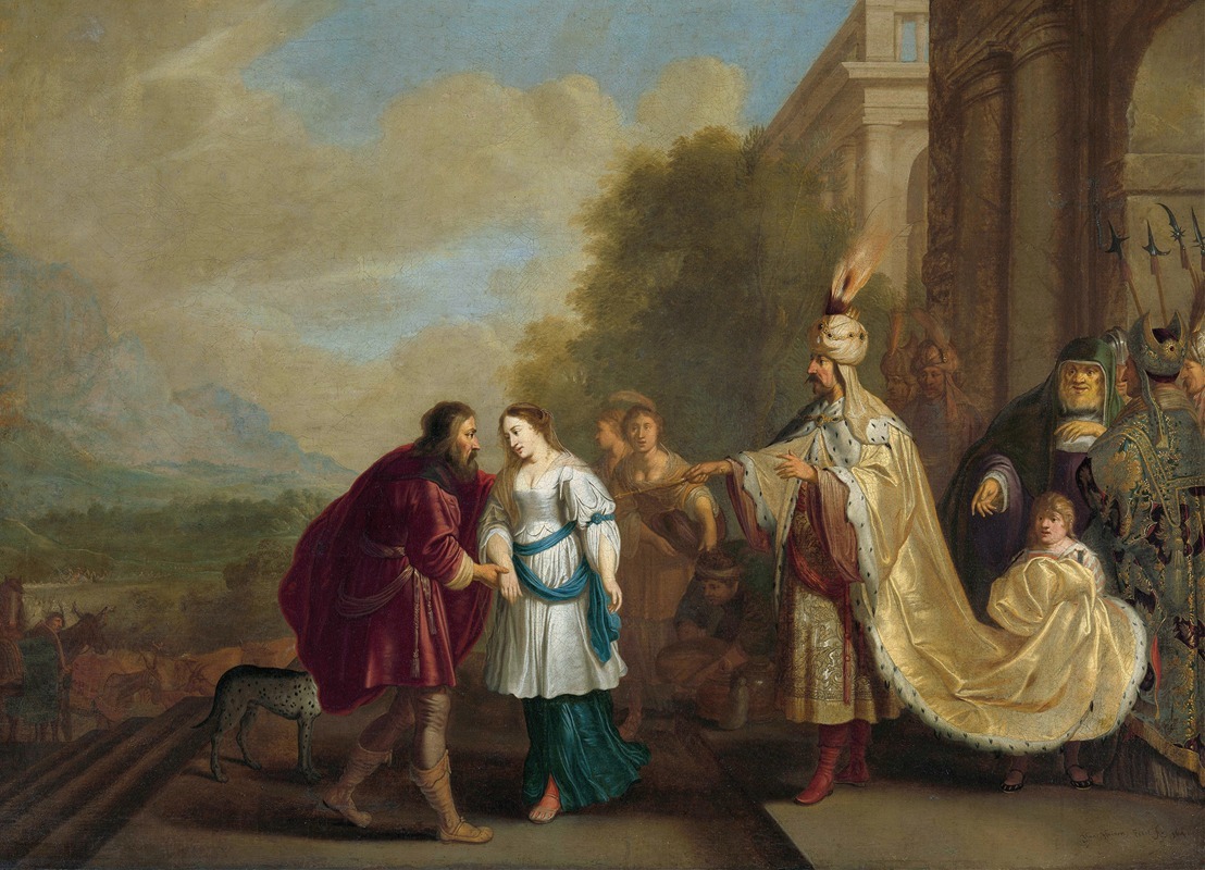 Isaac Isaacsz - Pharaoh gives Sarah back to Abraham